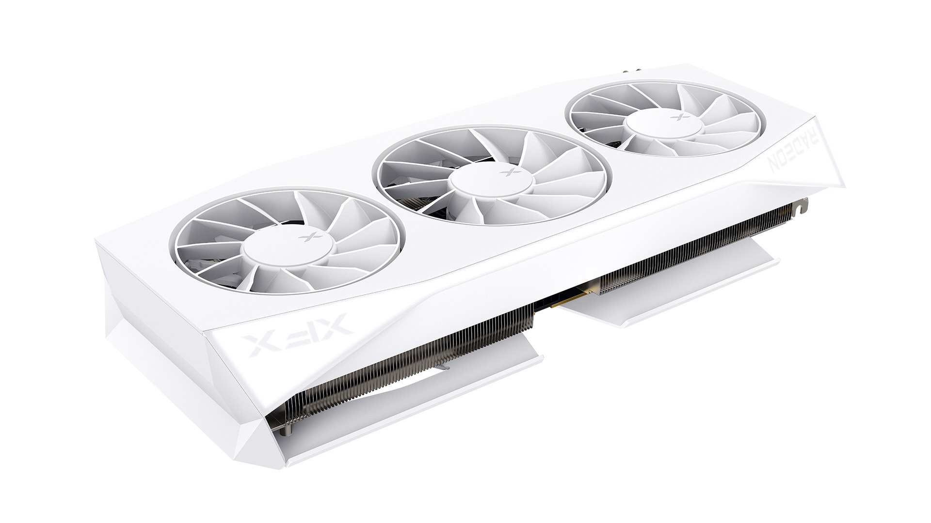 GPU XFX Mercury AMD Radeon RX 9060 XT OC 16GB GDDR6 Gaming edition, white