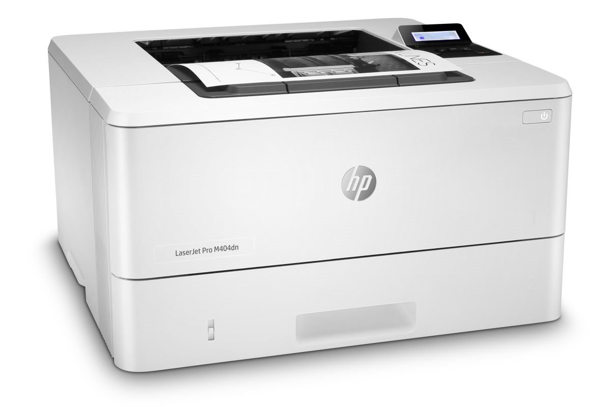 HP LaserJet Pro M404dn, 38ppm, 1200x1200 dpi, duplex, ePrint, USB 2.0 + LAN