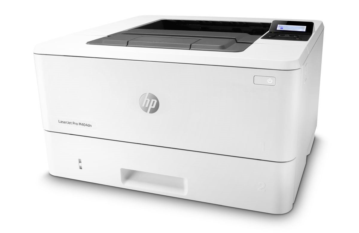 HP LaserJet Pro M404dn, 38ppm, 1200x1200 dpi, duplex, ePrint, USB 2.0 + LAN