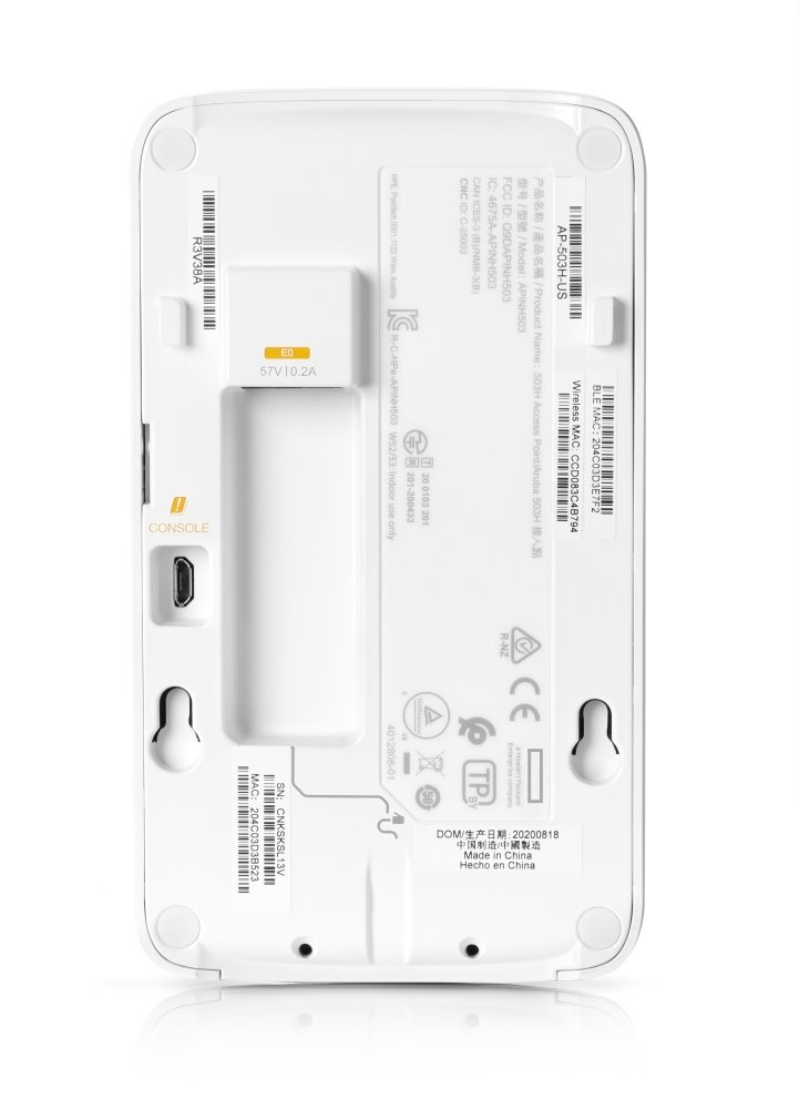 HPE NW AP-503H (RW) 2x2:2 Wi-Fi 6