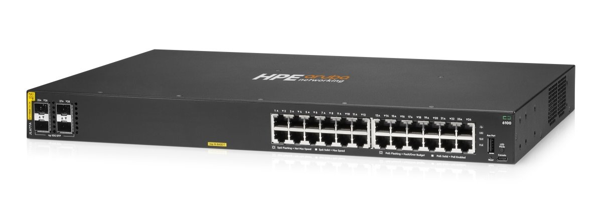 HPE NW Switch CX 6100 24G CL4 PoE 4SFP+ 370W