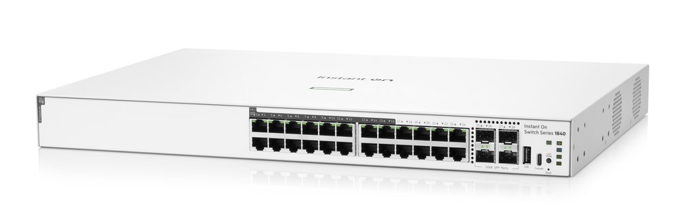 HPE NW Switch Instant On 1840 24G 4SFP PoE 195W