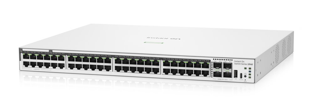 HPE NW Switch Instant On 1940 40G 8SR2.5G 4SFP+ PoE 600W