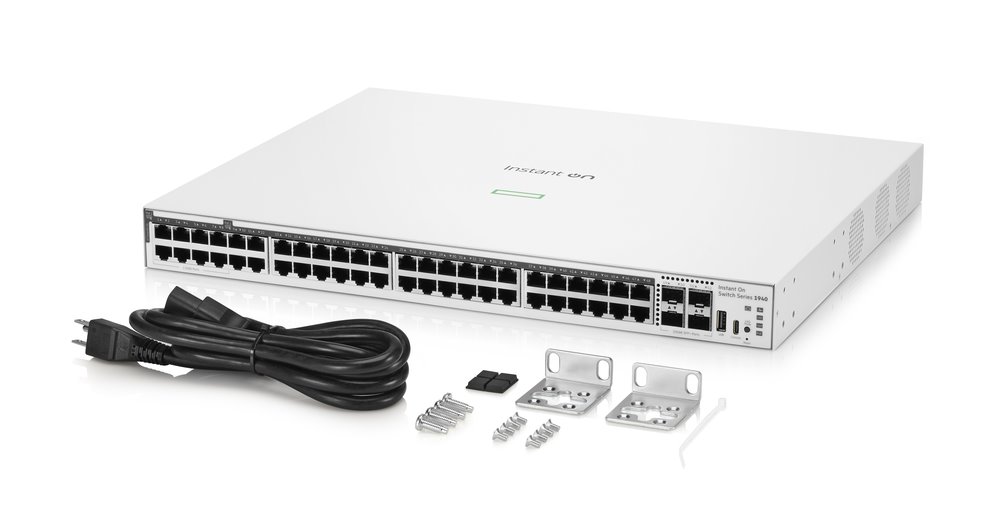HPE NW Switch Instant On 1940 40G 8SR2.5G 4SFP+ PoE 600W