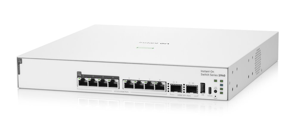 HPE NW Switch Instant On 1940 8SR10 2SFP+ PoE 120W