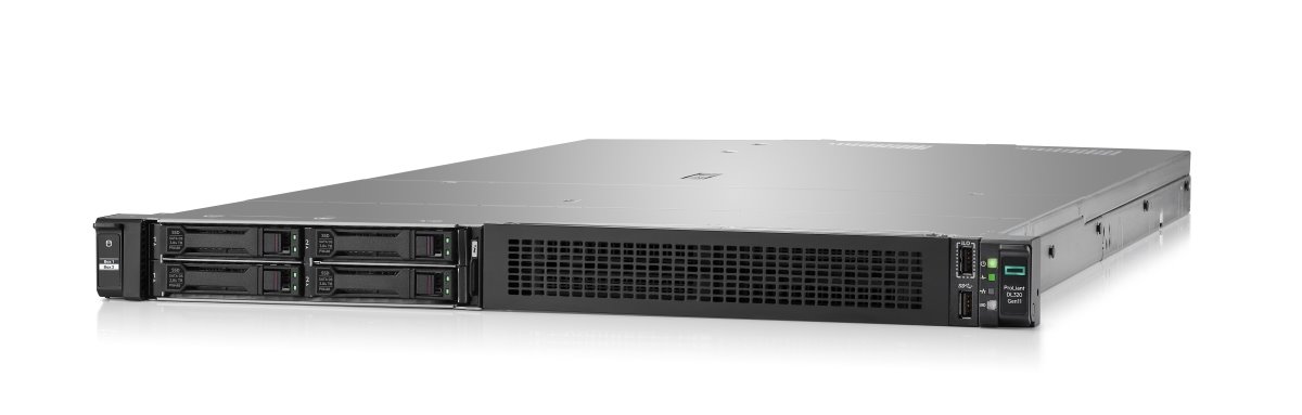 HPE Server DL320 G11 4510, 1P, 2x32GB, 2x480GB NVME, MR408i-o, 8SFF, iLO6, 2x1000W, 1U, Rack, 3/3/3 Smart Choice