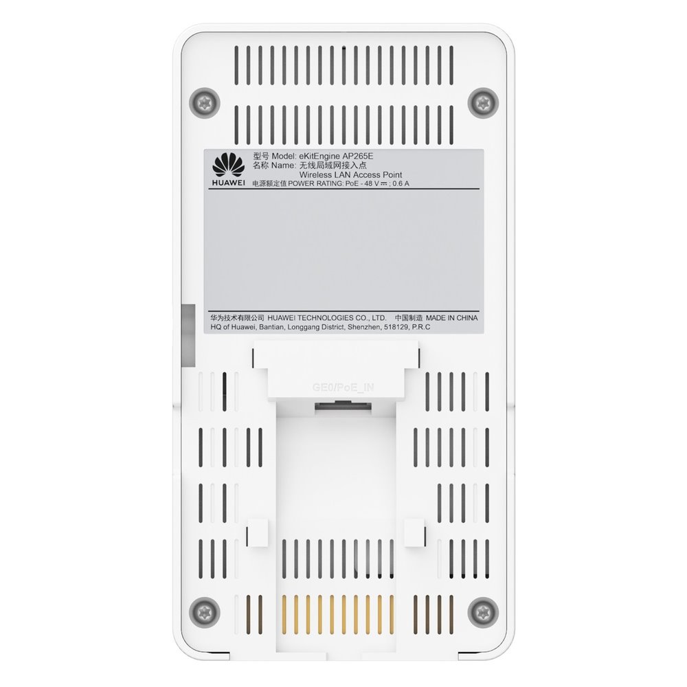 Huawei eKit AP265E Dual Band AP Wi-Fi 6 AX3000, 2x2 MIMO, 1xGE uplink + 4xGE downlink, smart antény, 802.3af PoE, vnitřn