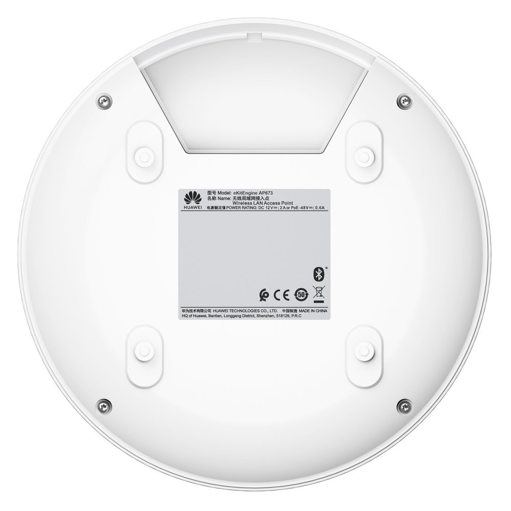 Huawei eKit AP673 Tri-Band AP Wi-Fi 7 BE13660, 2x2 + 2x2 + 4x4 MIMO, 1x5GE + 1xGE, smart antény, USB, BLE, 802.3at PoE+,