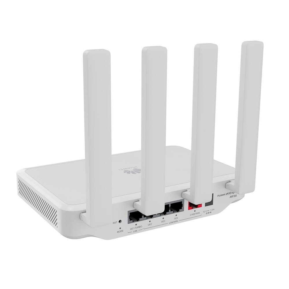 Huawei eKit AR180 Dual Band Wi-Fi 7 Router BE3600, 1x 2.5G WAN, 4G LAN, Mesh, VPN, Fanless, Desktop