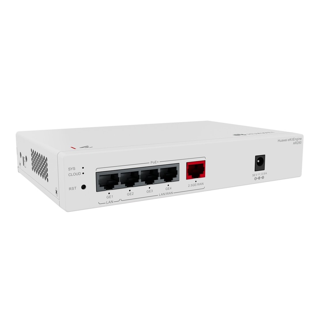 Huawei eKit AR280 Router 1x 2.5G WAN, 4G LAN, 41W PoE+, WAC, VPN, Cloud Managed, Fanless, Desktop