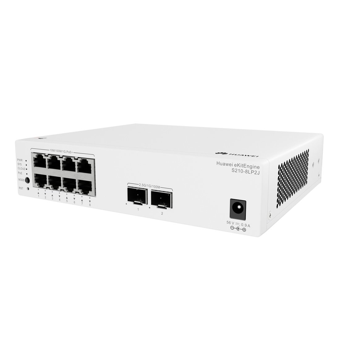 Huawei S210-8LP2J Switch 8G PoE+, 2x 2.5G SFP, 32W PoE, L2 Managed, Fanless, Desktop