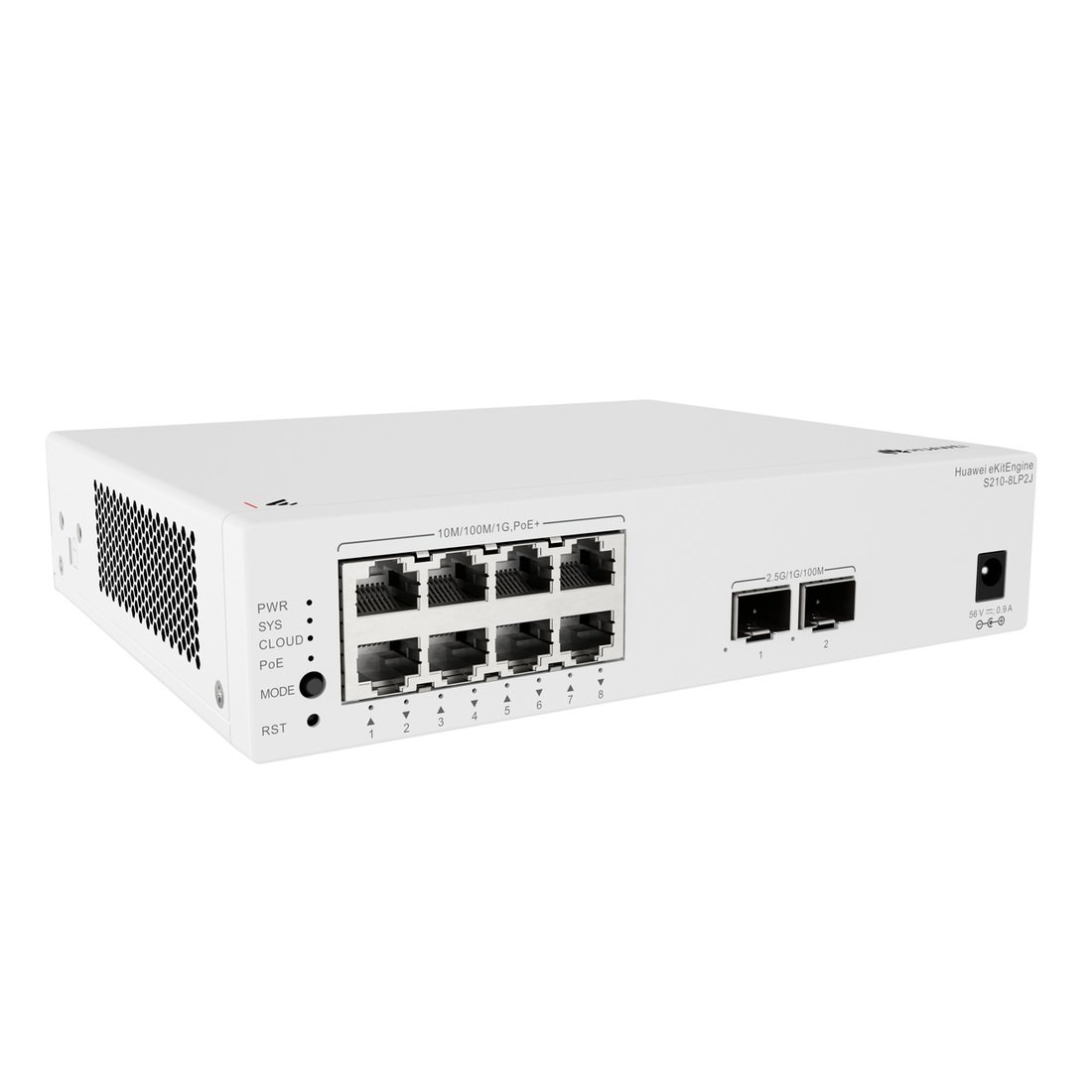 Huawei S210-8LP2J Switch 8G PoE+, 2x 2.5G SFP, 32W PoE, L2 Managed, Fanless, Desktop