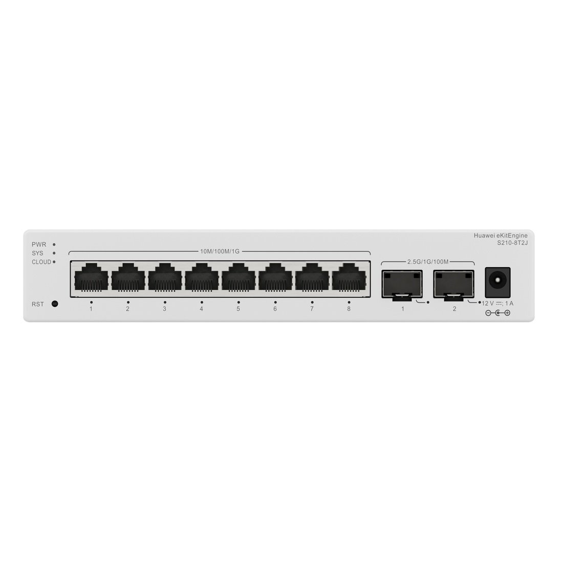 Huawei S210-8T2J Switch 8G, 2x 2.5G SFP, L2 Managed, Fanless, Desktop