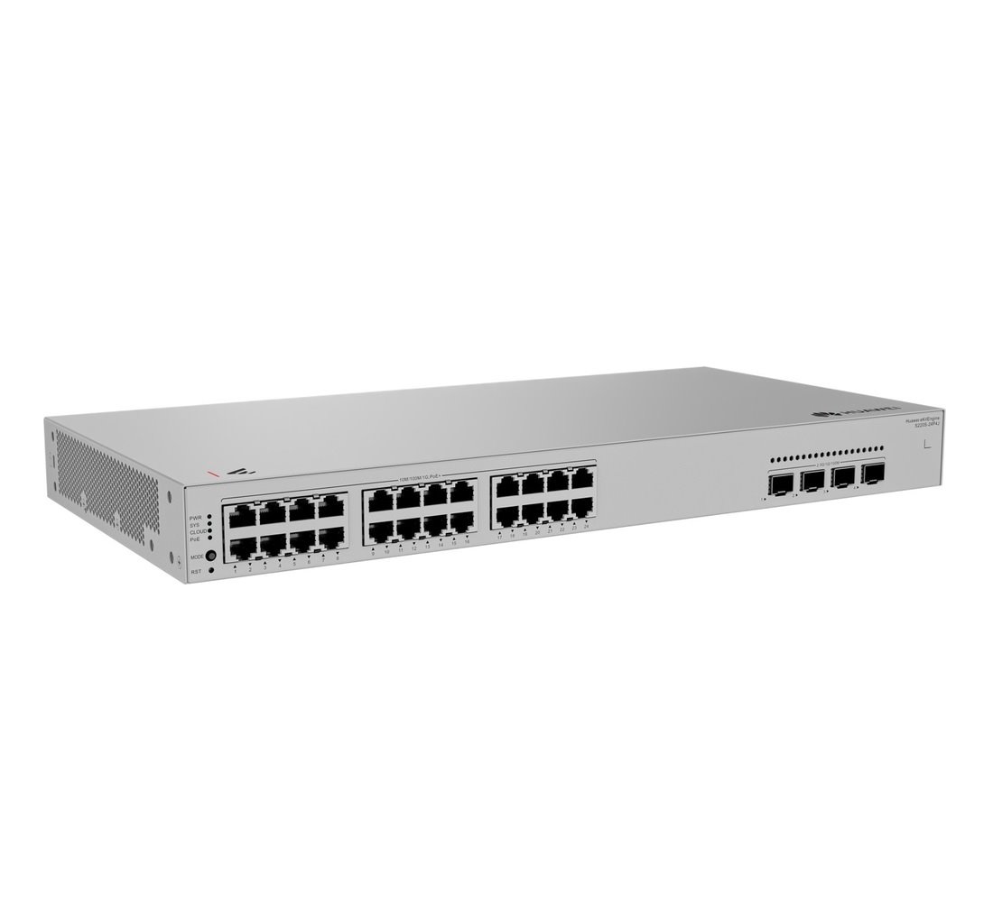 Huawei S220S-24P4J Switch 24G PoE+, 4x 2.5G SFP, 400W PoE, L2 Managed, Rack