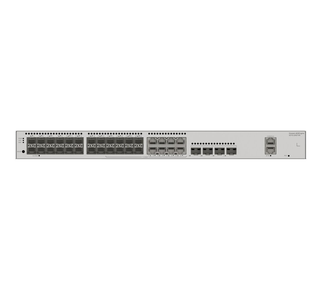 Huawei S310-24ST4X optický Switch 16SFP, 8G Combo, 4SFP+, L3 Managed, Rack