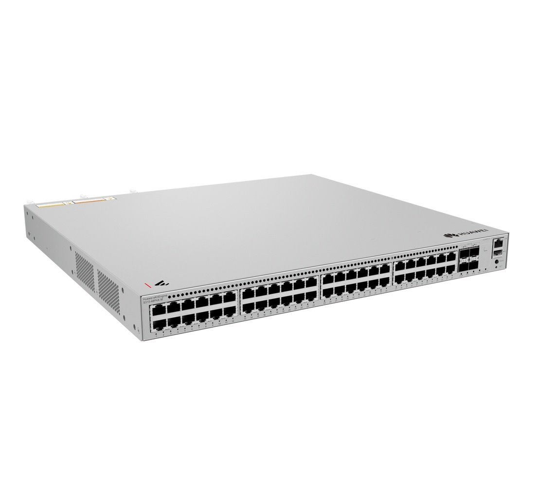 Huawei S310-48P4X-M Switch 48G PoE+, 4SFP+, L3 Managed, modulární napájení, Rack