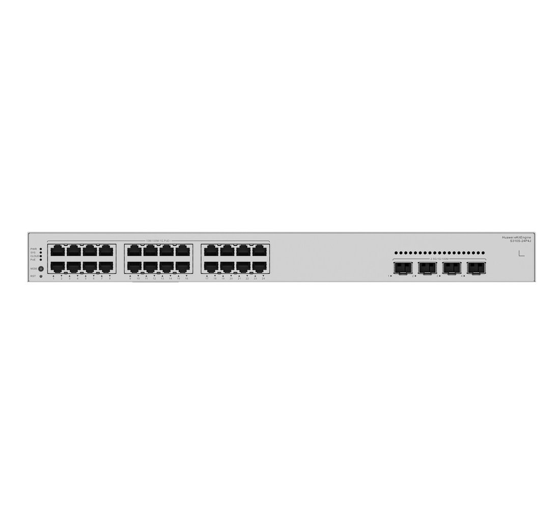 Huawei S310S-24P4JX Switch 24G PoE, 2x 2.5G SFP, 2SFP+, L3 Managed, Rack