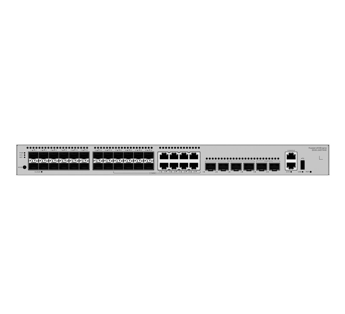 Huawei S530-24ST4XE optický Switch 16SFP, 8G/SFP Combo, 4SFP+, L3 Managed, Rack