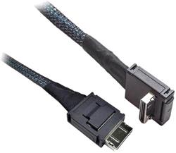INTEL 530 mm long Oculink Cable with straight OCuLink SFF-8611 connector to right angle OCuLink SFF-8611 connector