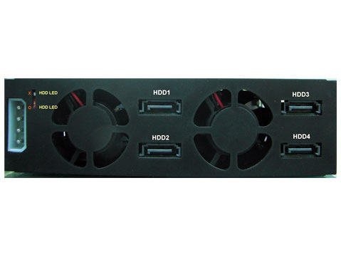 Jou Jye Backplane NVMe 4x 2,5"HDD do 5,25" (4x SFF-8643)