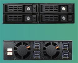 Jou Jye Backplane NVMe 4x 2,5"HDD do 5,25" (4x SFF-8643)