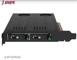 Jou Jye JJ-GP-102M2-Br M.2 NVMe PCIe Adapter for 2 x M.2NVMe SSD