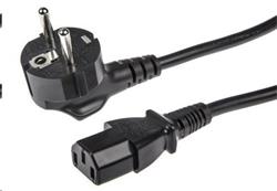 Kabel síťový / napájecí 230V 3x1,5mm2, pro vysokou zátěž do 4000W, 1,5m, C13 - Schuko, High quality