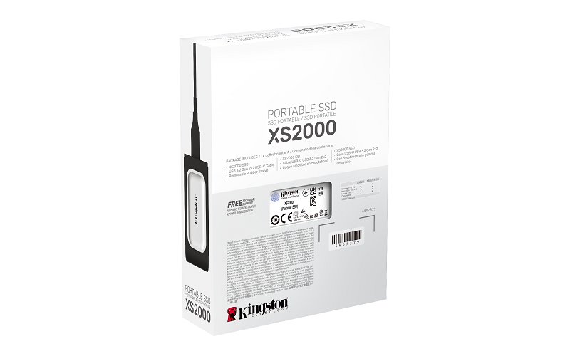 Kingston externí SSD 1000GB XS2000 (čtení/zápis: 2000/2000MB/s)