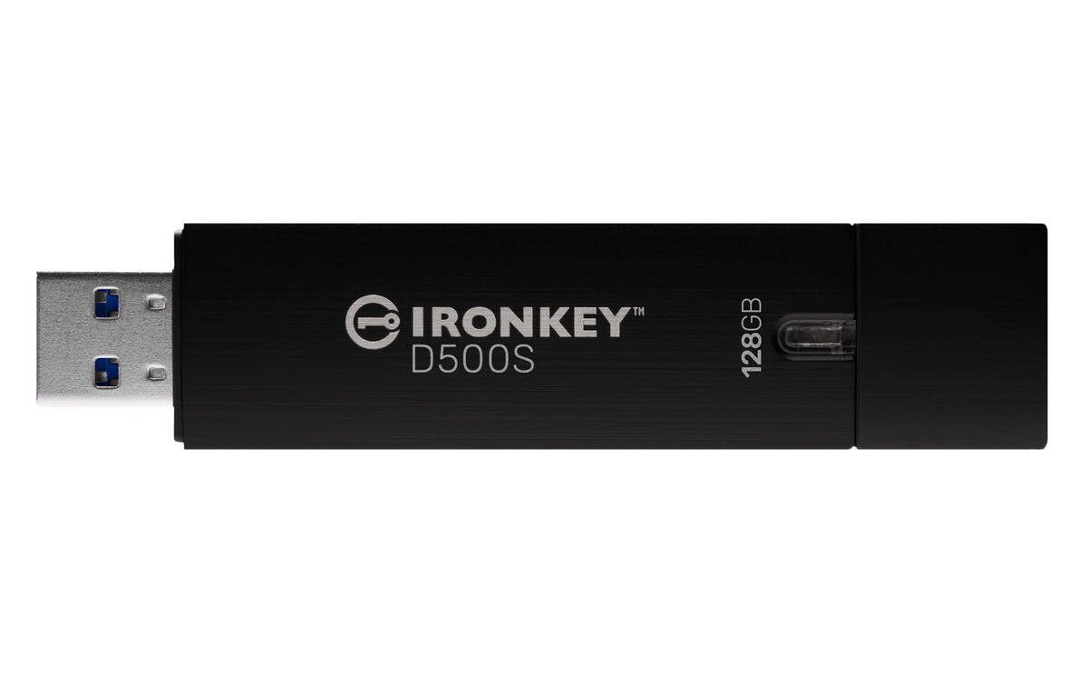 Kingston flash disk 128GB IronKey D500S FIPS 140-3 Lvl 3 (Pending) AES-256