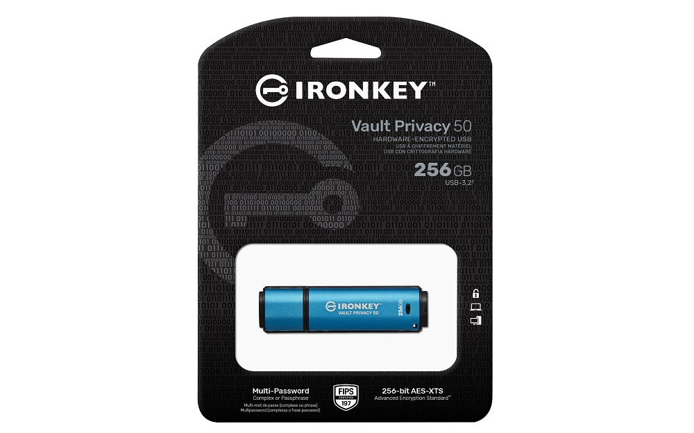 Kingston flash disk 256GB IronKey Vault Privacy 50