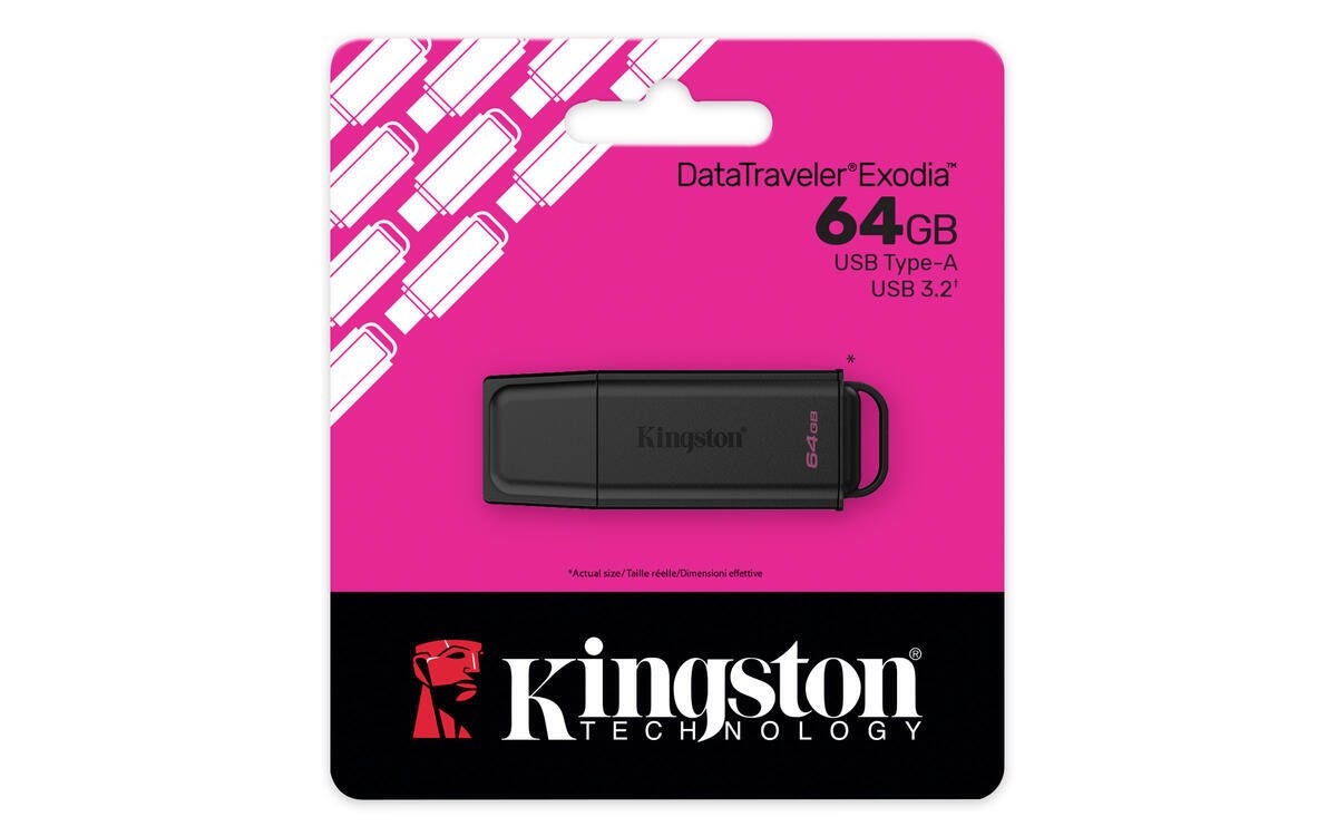 Kingston flash disk 64GB DT Exodia USB 3.2 Gen 1 Black