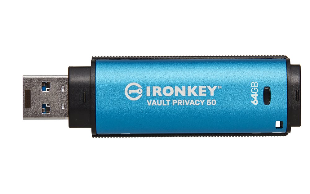 Kingston flash disk 64GB IronKey Vault Privacy 50