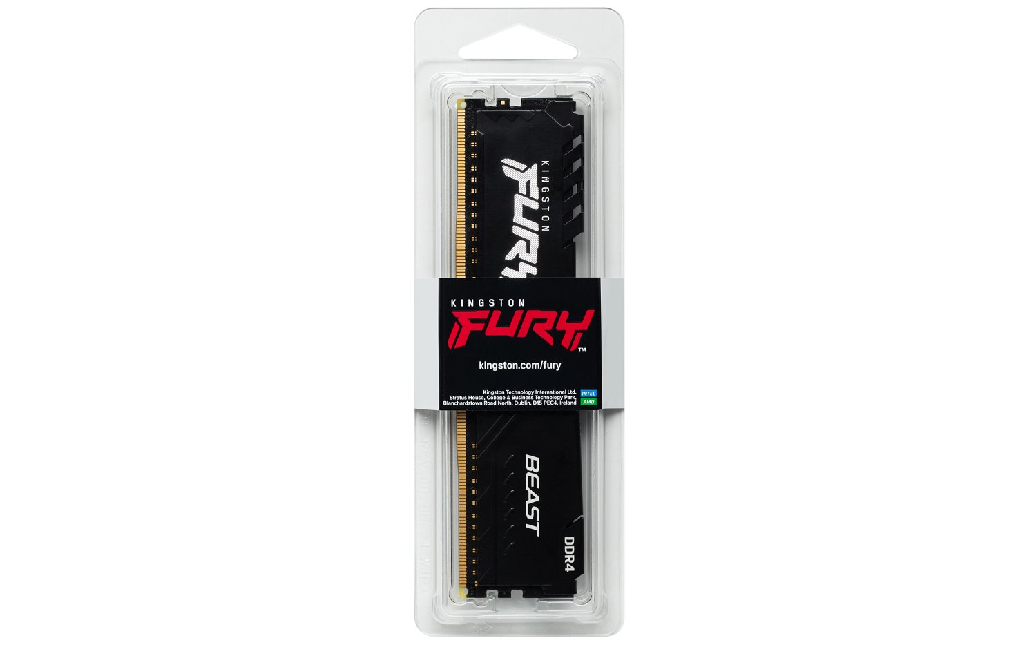 Kingston FURY Beast DDR4 64GB (Kit 4x16GB) 3200MHz DIMM CL16 černá