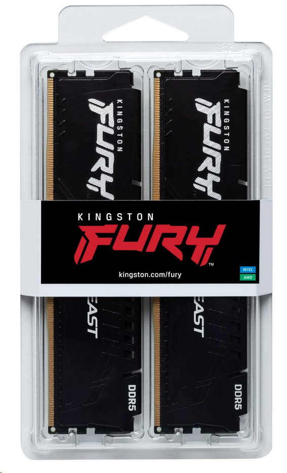 Kingston FURY Beast DDR5 16GB (Kit 2x8GB) 6000MT/s DIMM CL36 EXPO