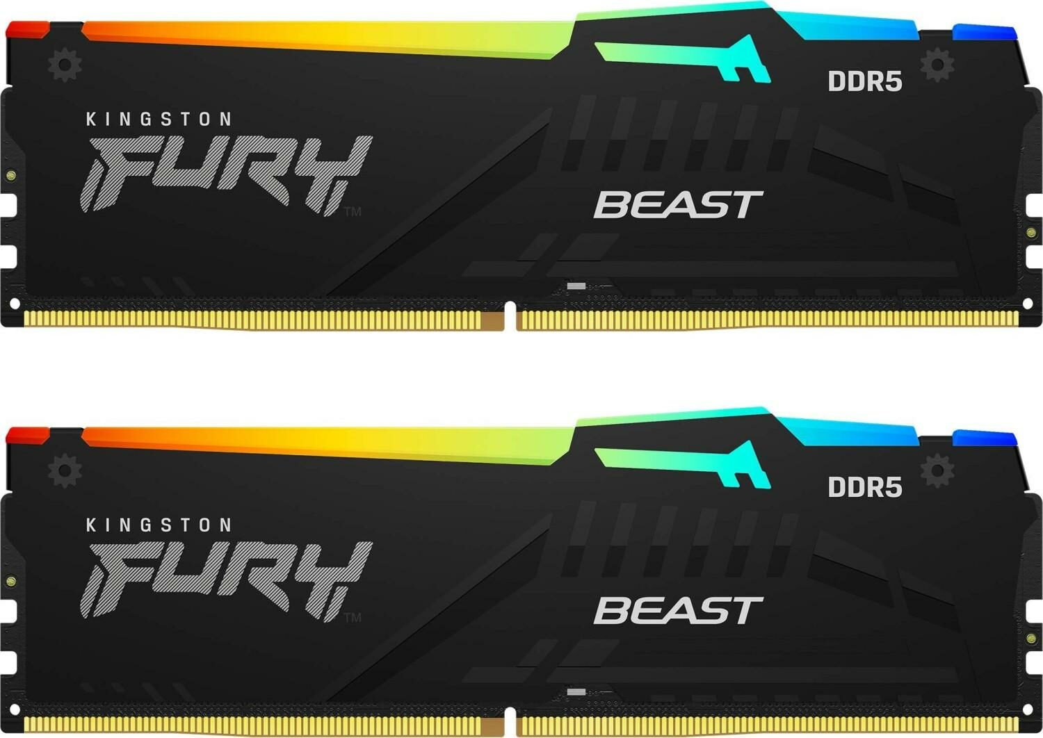Kingston FURY Beast DDR5 32GB (Kit 2x16GB) 6000MT/s DIMM CL36 RGB EXPO