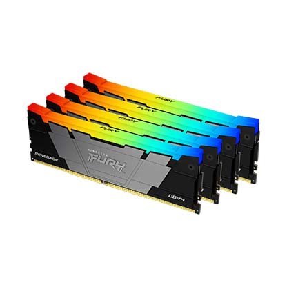 Kingston FURY Renegade DDR4 64GB (Kit 4x16GB) 3600MT/s DIMM 1GBx8 CL16 RGB