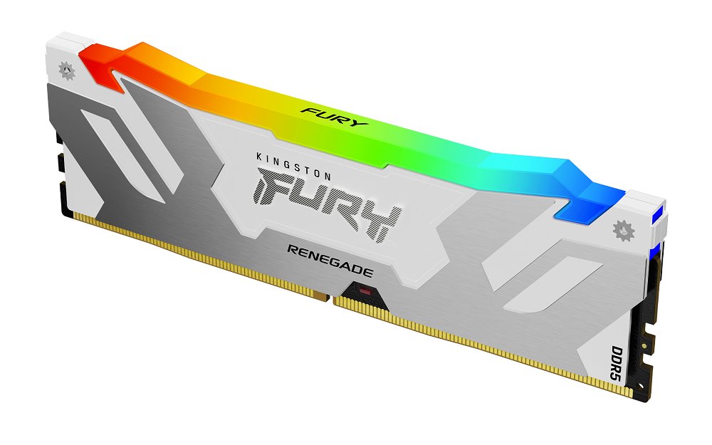 Kingston FURY Renegade White DDR5 16GB 7200MT/s DIMM CL38 RGB XMP