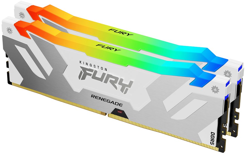 Kingston FURY Renegade White DDR5 32GB (Kit 2x16GB) 6400MT/s DIMM CL32 RGB XMP
