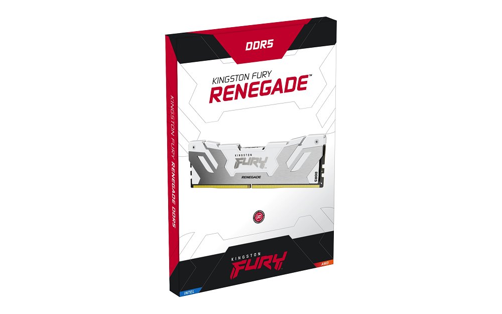 Kingston FURY Renegade White DDR5 32GB (Kit 2x16GB) 7200MT/s DIMM CL38 XMP