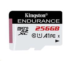 Kingston paměťová karta 256GB Endurance microSDXC UHS-I C10 A1 (čtení/zápis: 95/45MB/s)