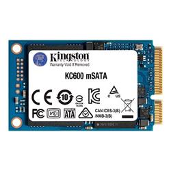 Kingston SSD 256GB KC600 mSATA 3D TLC SM2259 (ctení/zápis: 550/500MB/s)