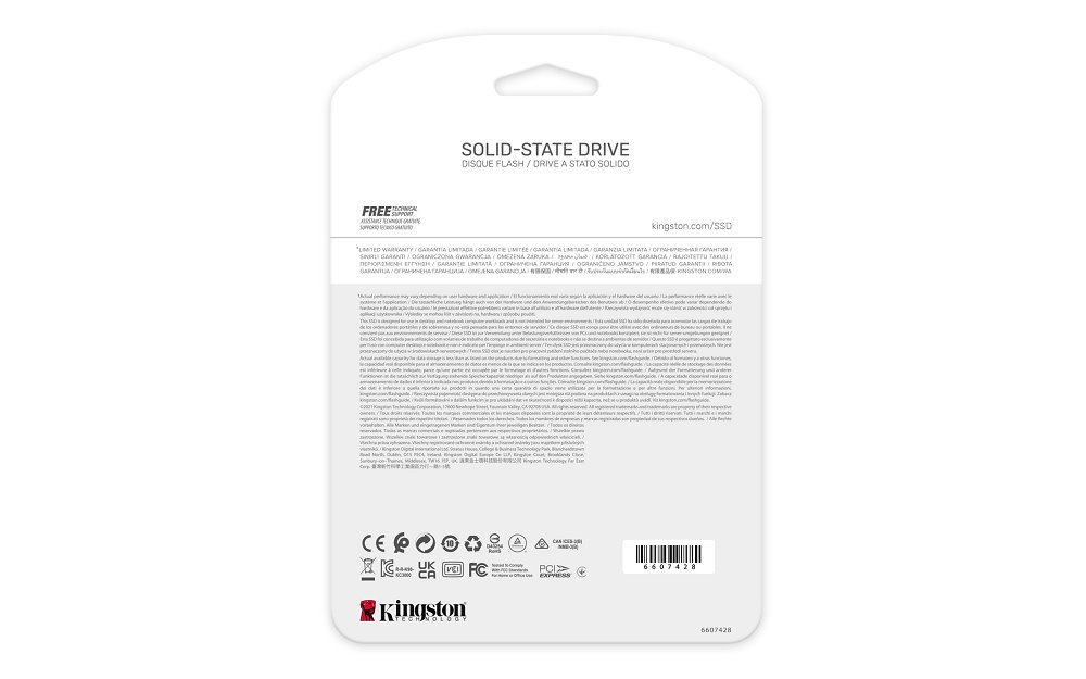 Kingston SSD 512GB KC3000 PCIe 4.0 NVMe M.2 TLC (čtení/zápis: 7000/3900MB/s; 450/900K IOPS)