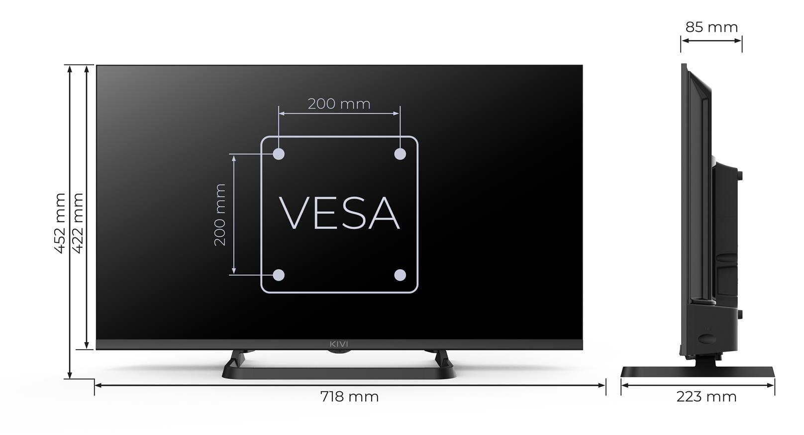 KIVI 32H710QB 32'' Optima L5 LED Google TV