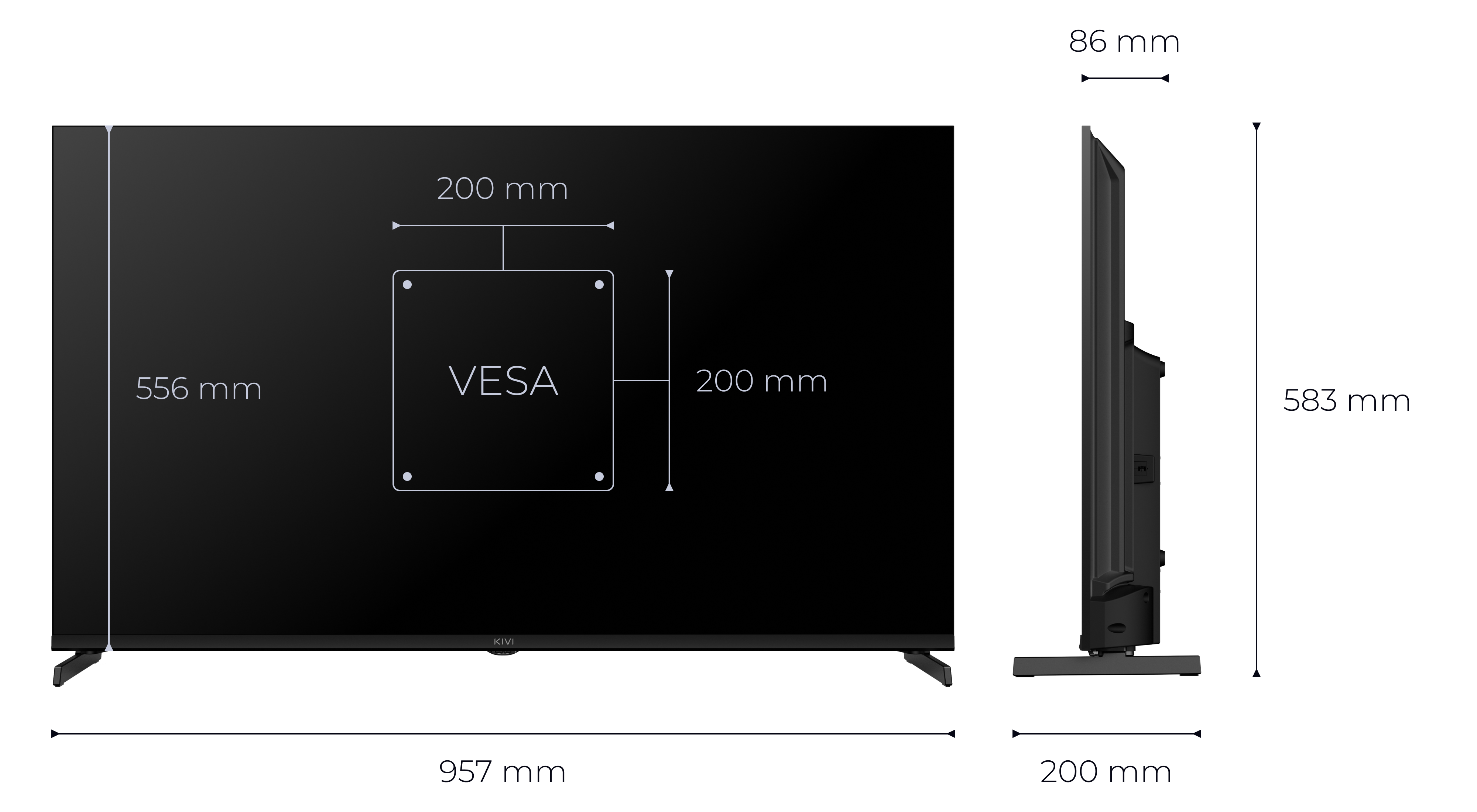KIVI 43U720QB 43'' Prime E5 QLED 4K Google TV