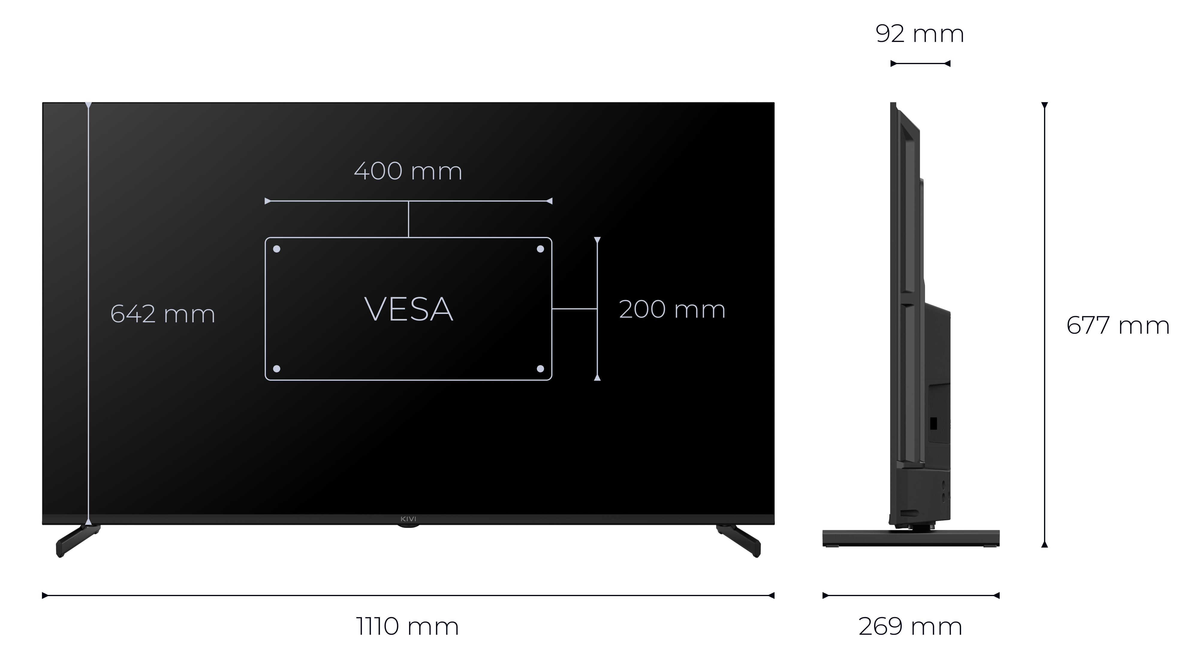 KIVI 50U720QB 50'' Prime E5 QLED 4K Google TV