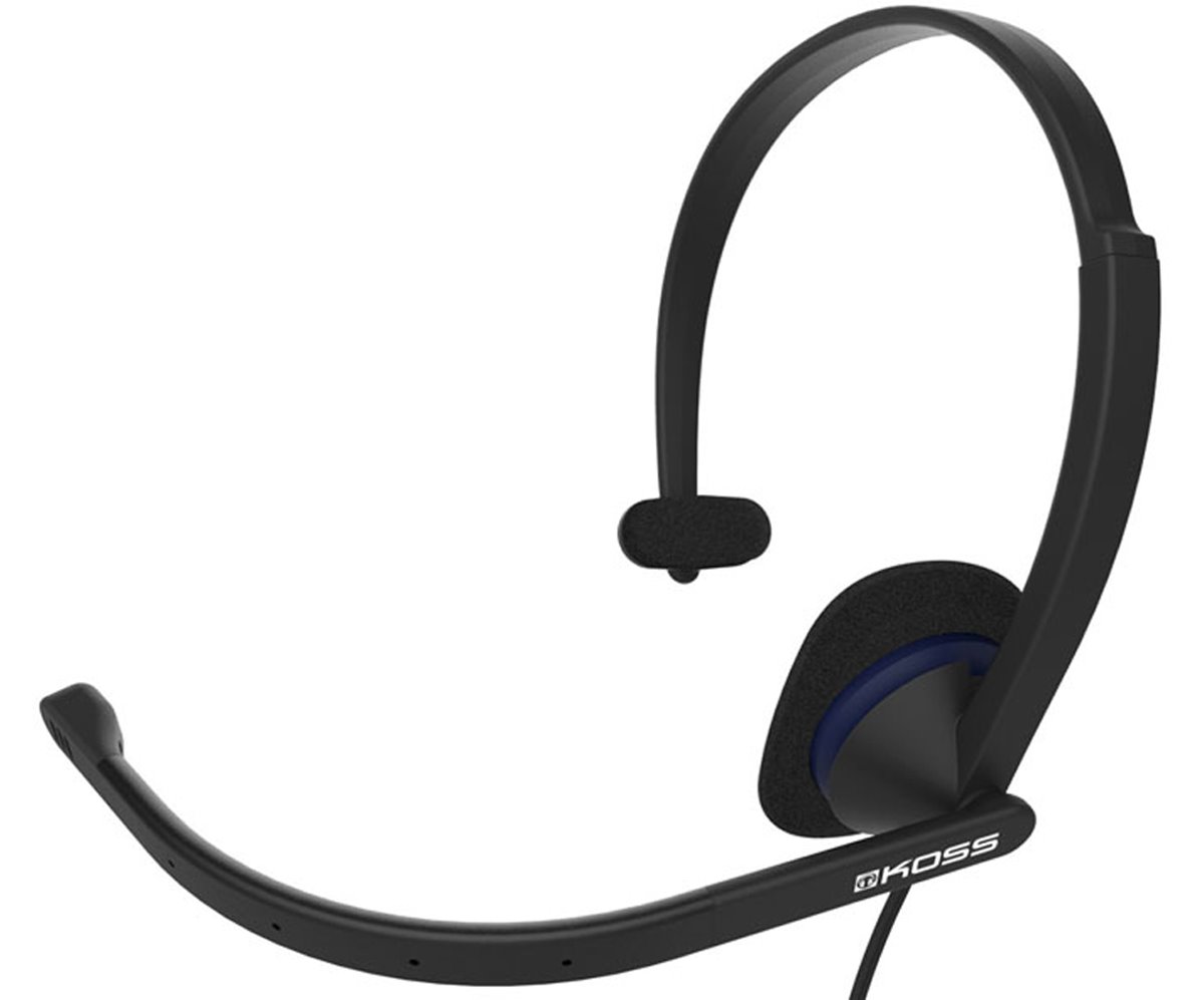 KOSS Headset CS195 USB, 20Hz - 22kHz, 102dB/mW, 2.4m, mikrofon - černá