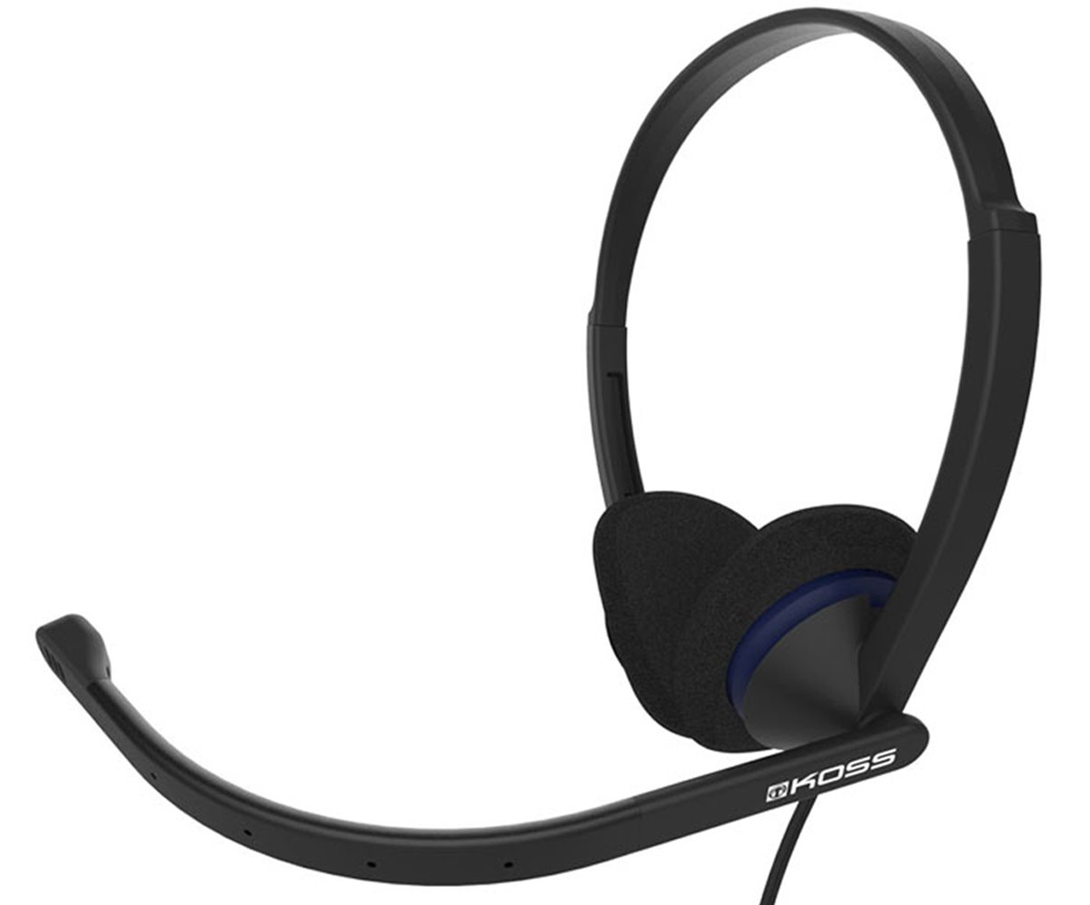 KOSS sluchátka CS200i, 20Hz - 22kHz, 102dB/mW, 3.5mm jack, 2.4m, mikrofon - černá