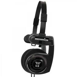 KOSS sluchátka Porta Pro BLK, 15Hz - 25kHz, 101dB/mW, 3.5mm jack, 1.2m - černá
