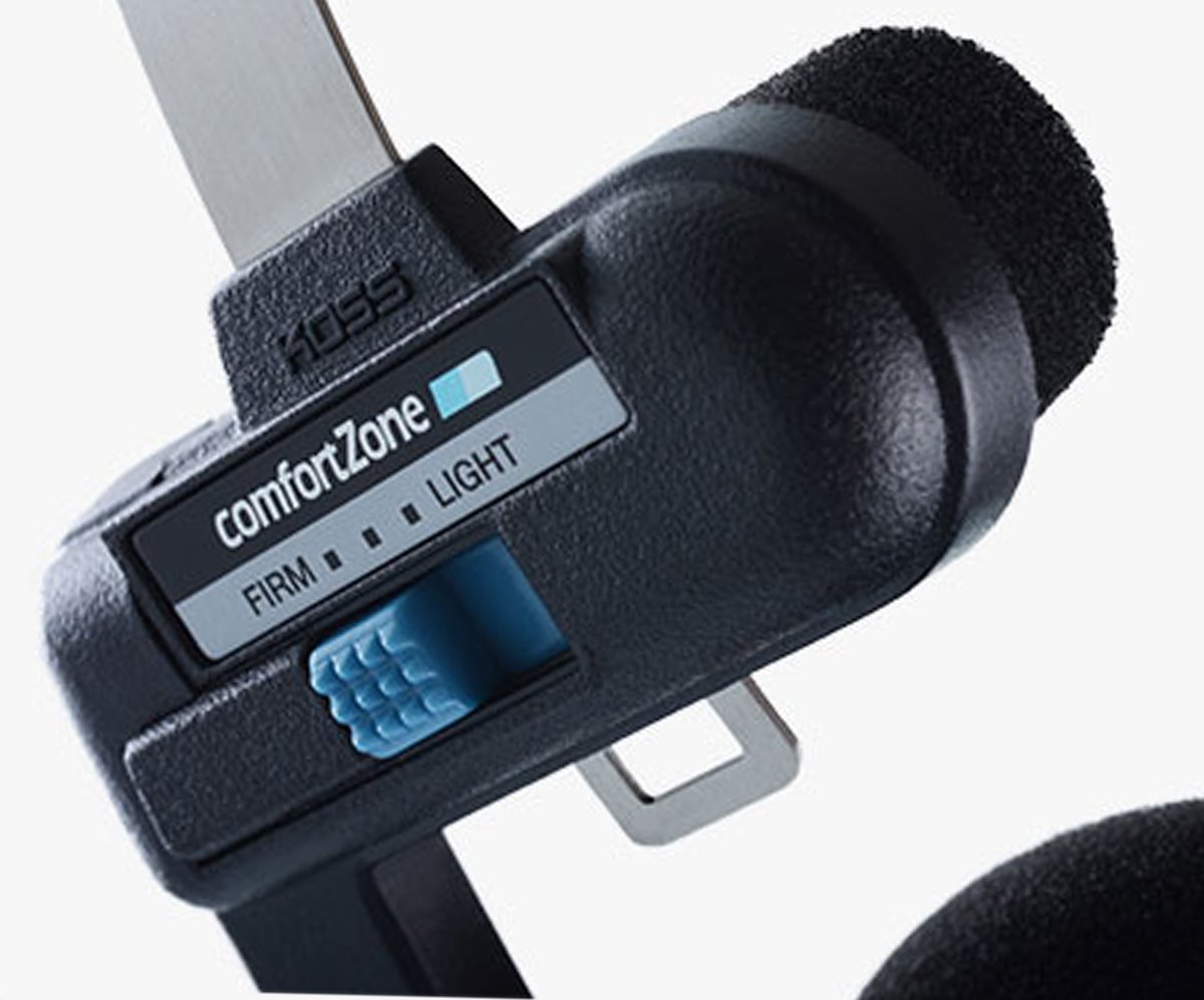 KOSS sluchátka Porta Pro MIC, 15Hz - 25kHz, 101dB/mW, 3.5mm jack, 1.2m - černá