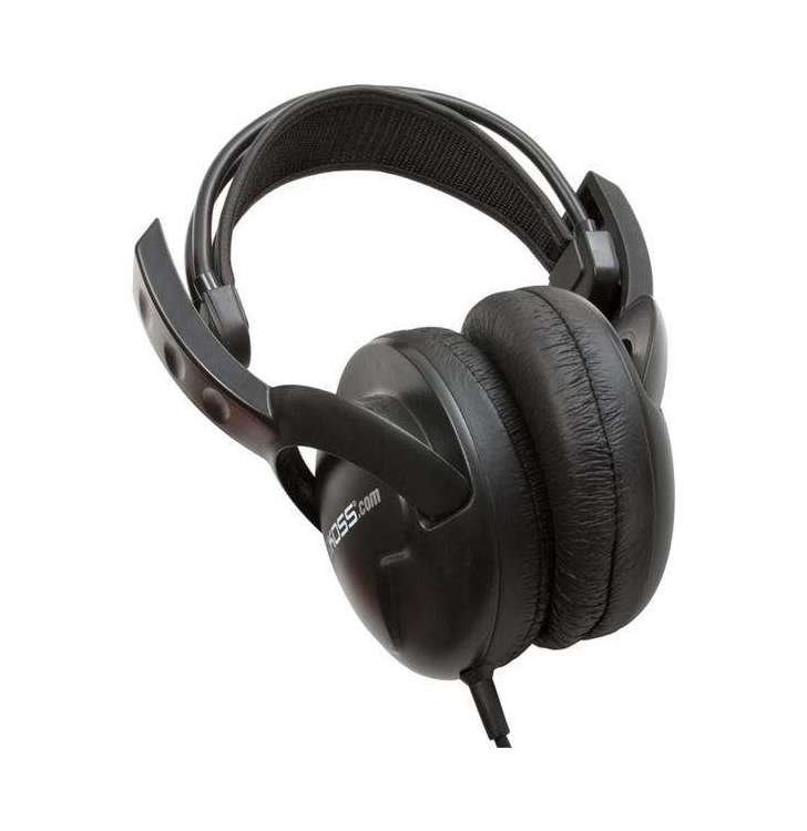 KOSS sluchátka UR20, 30Hz - 20 kHz, 94 dB/mW, 3.5/6.5mm jack, 2.5m - černá